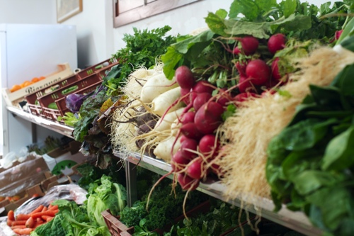 Gemüse im Bio-Laden Palma