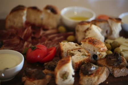 Focaccia Thomas Bakeshop, Iberico Schinken, Aioli jpg